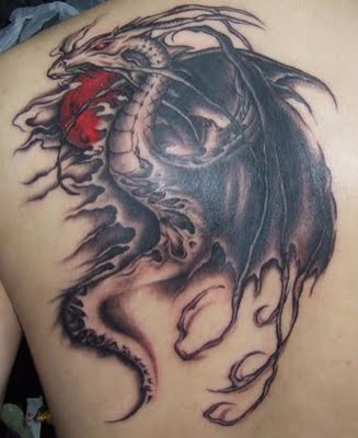 3d tattoo. 3d dragon tattoo