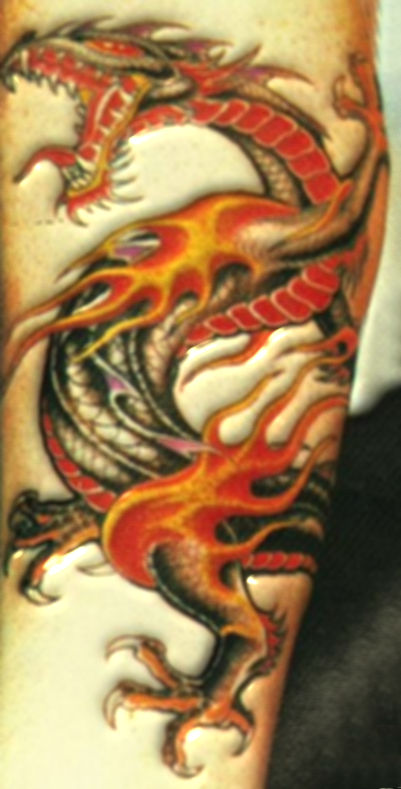 color dragon tattoo